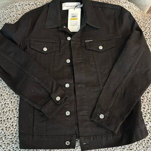Men’s Calvin Klein, black denim jacket, brand new with tags!